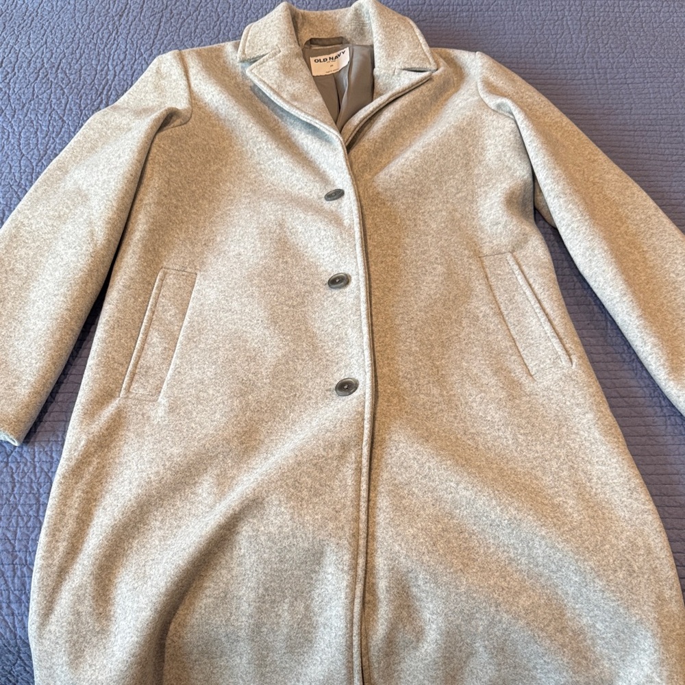 Old Navy Women's Gray Trench Coat